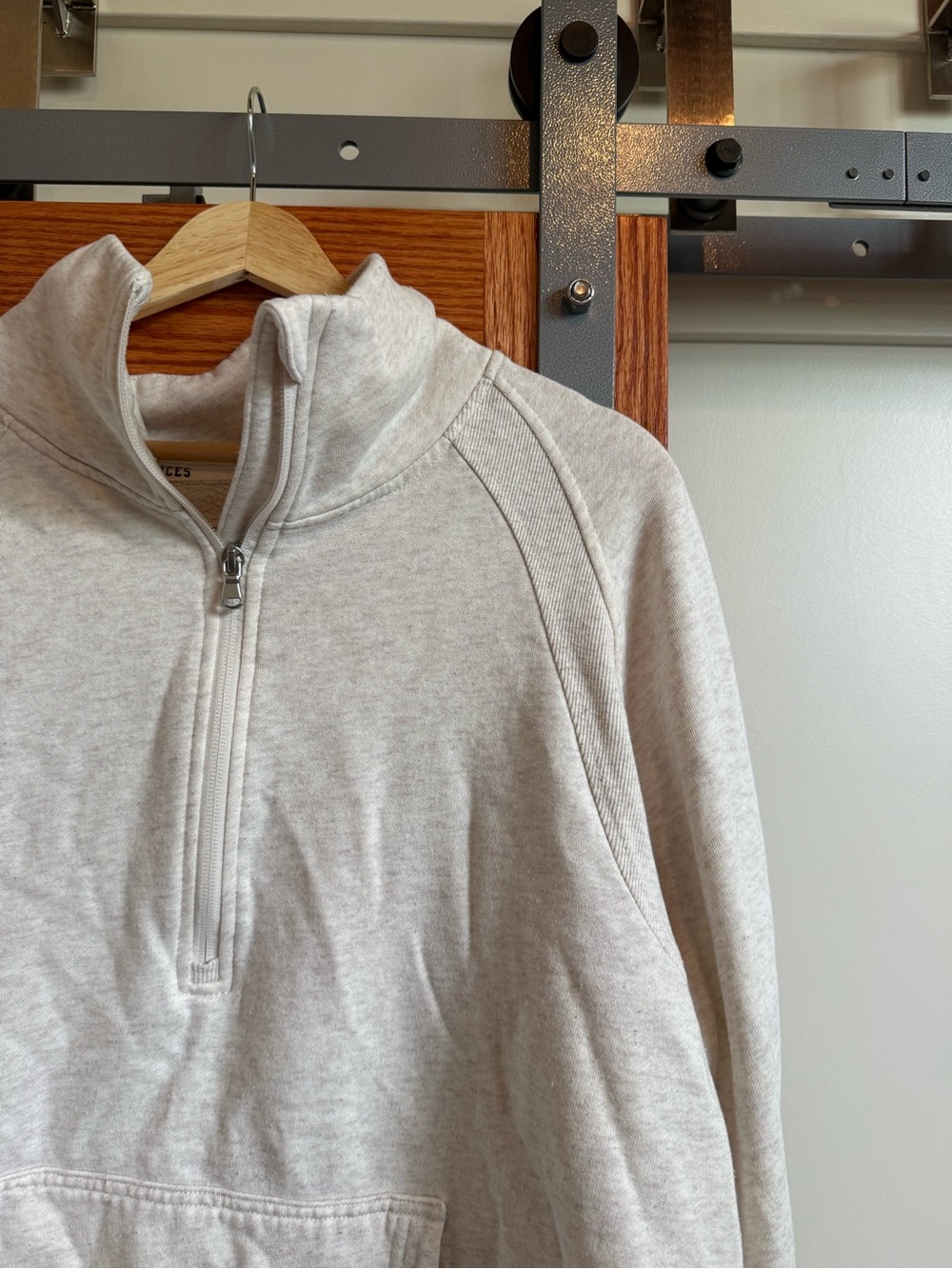 Half-Zip Pullover Sweater - Light Heather